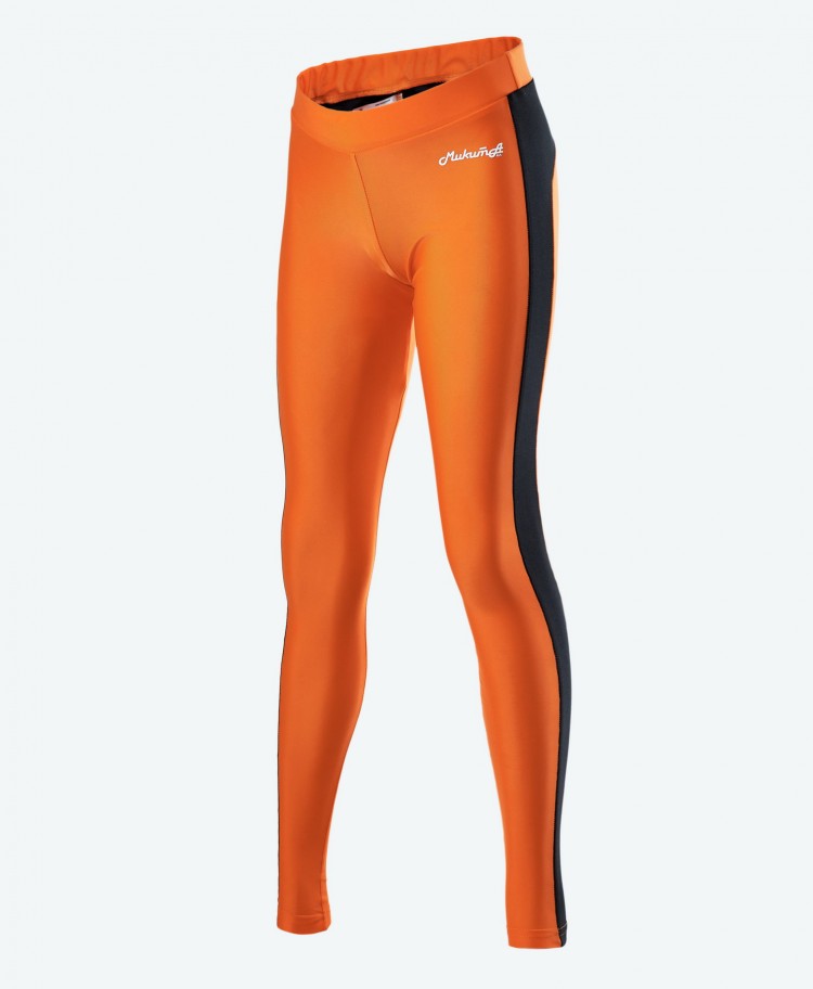Легинсы для фитнеса, 156417-0222, цвет: оранжевый+черный