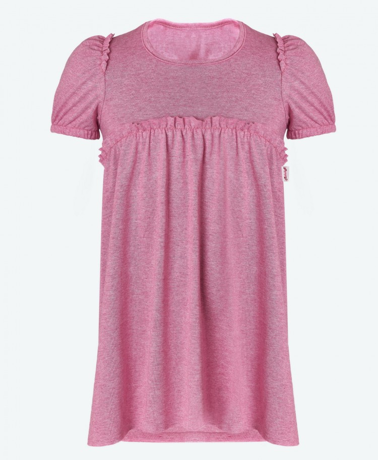 Платье-туника, 162017-6100, цвет: розовый меланж