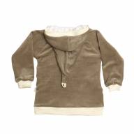 Платье-куртка, 194614-3912, цвет: Серопесочный+молочный - Платье-куртка, 194614-3912, цвет: Серопесочный+молочный