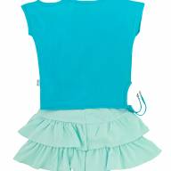 Комплект юбка+туника, 100915-1140, цвет: Ментол+бирюза - Комплект юбка+туника, 100915-1140, цвет: Ментол+бирюза