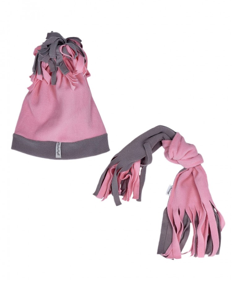 Комплект, 2 предмета, 109517-0838, цвет: розовый+светло-серый