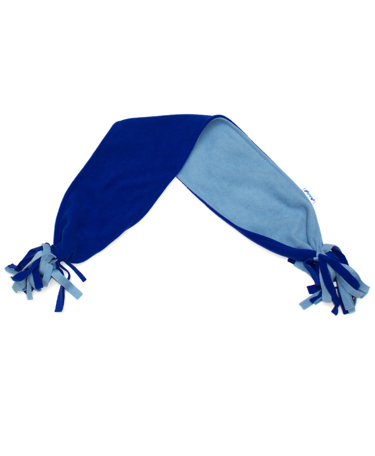 Шарф флисовый с лапшой, 997614-0506, цвет: синий+голубой