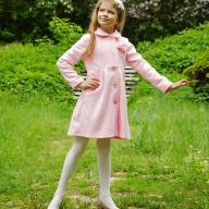 Пальто флисовое без подклада, 183914-0800, цвет: Розовый - Пальто флисовое без подклада, 183914-0800, цвет: Розовый