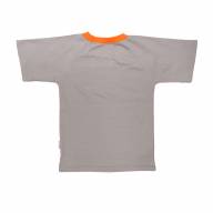 Комплект шорты+футболка, 100415-1302, цвет: Серый+оранжевый - Комплект шорты+футболка, 100415-1302, цвет: Серый+оранжевый