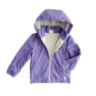 Куртка демисезонная на флисовом подкладе, 197214-0789, цвет: фиолетовая клетка - Куртка демисезонная на флисовом подкладе, 197214-0789, цвет: фиолетовая клетка
