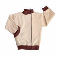 Куртка-косушка, 0205-005-1019, цвет: Бежевый+коричневый - Куртка-косушка, 0205-005-1019, цвет: Бежевый+коричневый