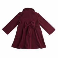 Пальто флисовое без подклада, 183914-1400, цвет: Бордовый - Пальто флисовое без подклада, 183914-1400, цвет: Бордовый