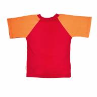 Комплект шорты+футболка, 100415-0102, цвет: Красный+оранжевый - Комплект шорты+футболка, 100415-0102, цвет: Красный+оранжевый