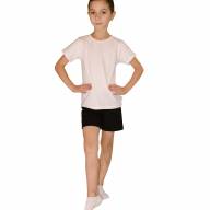 Комплект для физкультуры девочки, 101016-5022, цвет: белый+черный - Комплект для физкультуры девочки, 101016-5022, цвет: белый+черный