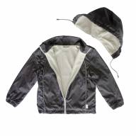 Куртка демисезонная на флисовом подкладе, 197214-1300, цвет: серый - Куртка демисезонная на флисовом подкладе, 197214-1300, цвет: серый