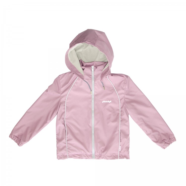 Куртка демисезонная на флисовом подкладе, 197214-3738, цвет: грязно-розовый