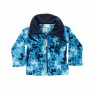 Куртка флисовая с капюшоном, 193414-8500, цвет: олень голубой - Куртка флисовая с капюшоном, 193414-8500, цвет: олень голубой