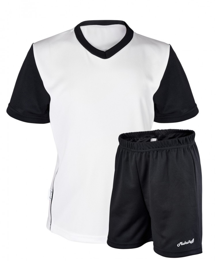Комплект спортивной формы мальчики, 101116-5022, цвет: белый+черный