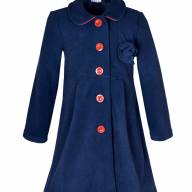 Пальто флисовое без подклада, 183914-2901, цвет: темно-синий +красный - Пальто флисовое без подклада, 183914-2901, цвет: темно-синий +красный