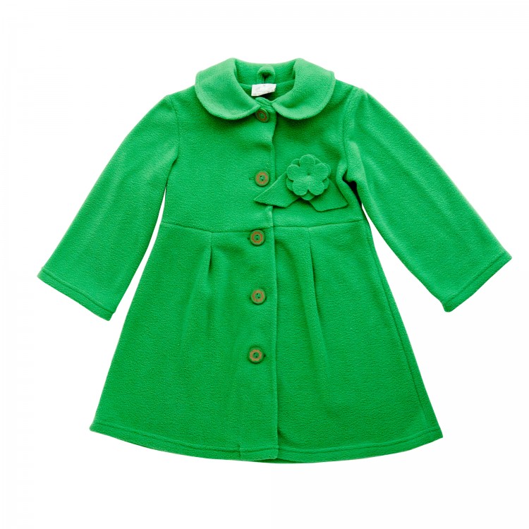 Пальто флисовое без подклада, 0705-008-0400, цвет: Зеленый