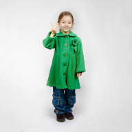 Пальто флисовое без подклада, 0705-008-0400, цвет: Зеленый - Пальто флисовое без подклада, 0705-008-0400, цвет: Зеленый