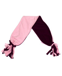 Шарф флисовый с лапшой, 997614-0843, цвет: Розовый+вишневый