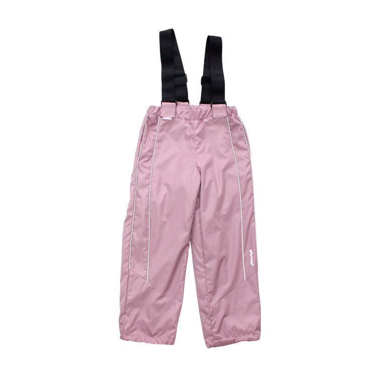 Брюки демисезонные на флисовом подкладе, 159114-3700, цвет: грязно-розовый