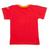 Джемпер с коротким рукавом, 121716-0102, цвет: Красный+оранжевый - Джемпер с коротким рукавом, 121716-0102, цвет: Красный+оранжевый