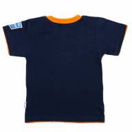 Джемпер с коротким рукавом, 121716-2902, цвет: Темно-синий+оранжевый - Джемпер с коротким рукавом, 121716-2902, цвет: Темно-синий+оранжевый