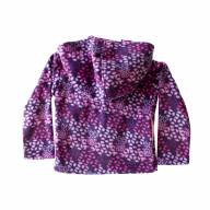 Куртка флисовая с капюшоном, 193414-8308, цвет: барбариска фиолетовая+розовый - Куртка флисовая с капюшоном, 193414-8308, цвет: барбариска фиолетовая+розовый