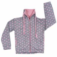 Куртка флисовая 220, 192715-9700, цвет: горох розовый - Куртка флисовая 220, 192715-9700, цвет: горох розовый